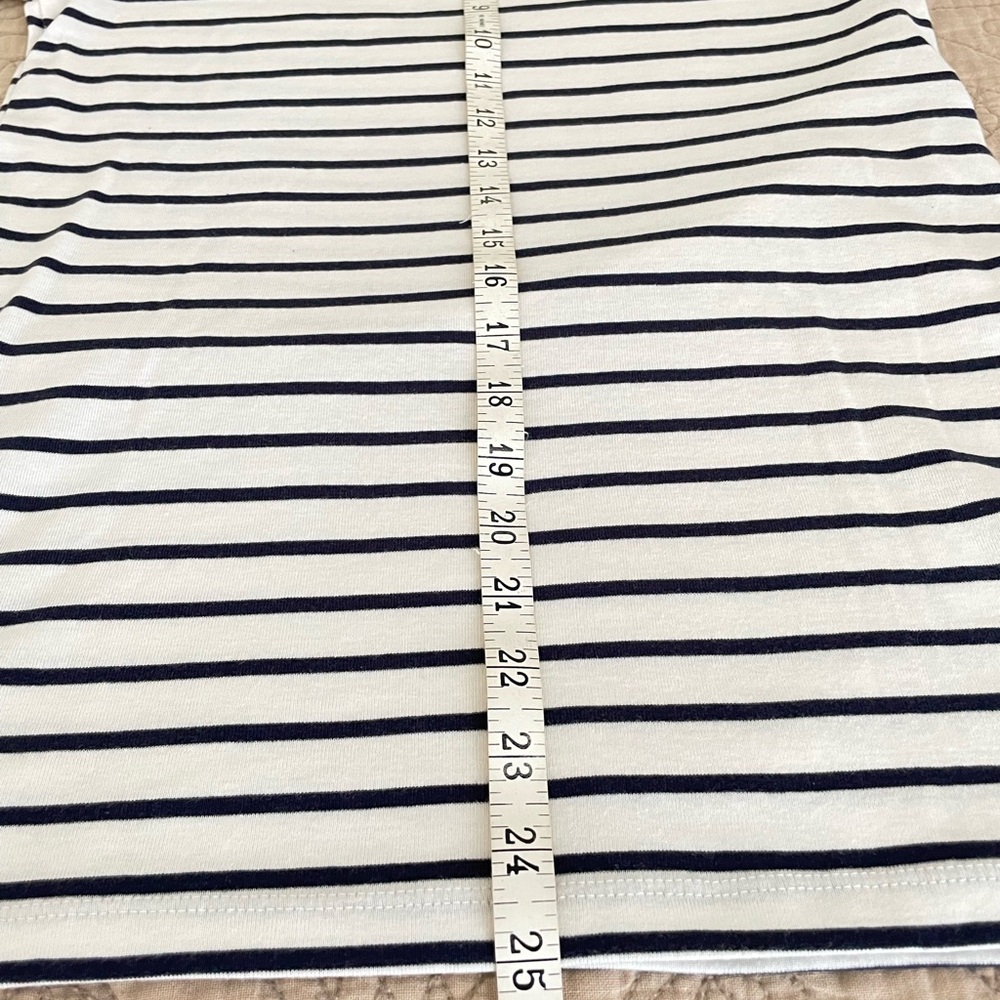 J. Crew Navy Striped Short Sleeve Tee - Picture 6 of 6
